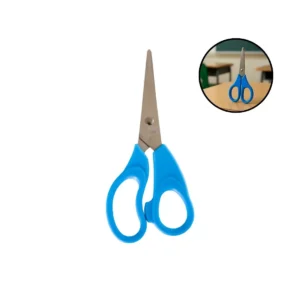 TESOURA ESCOLAR METAL ANATOMICA COLORIDA
